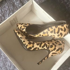 Steve Madden real cow hair animal print pump